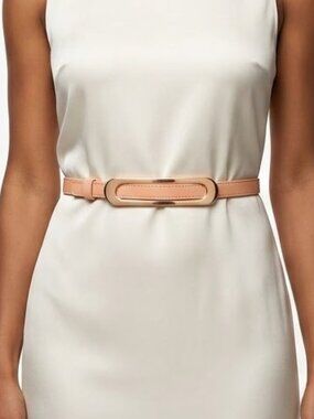 The Limited Women’s 80s Vintage White Pebbled Leather Large Gold Tone Oblong Stu GRANDE - STONE MULTI main image 4